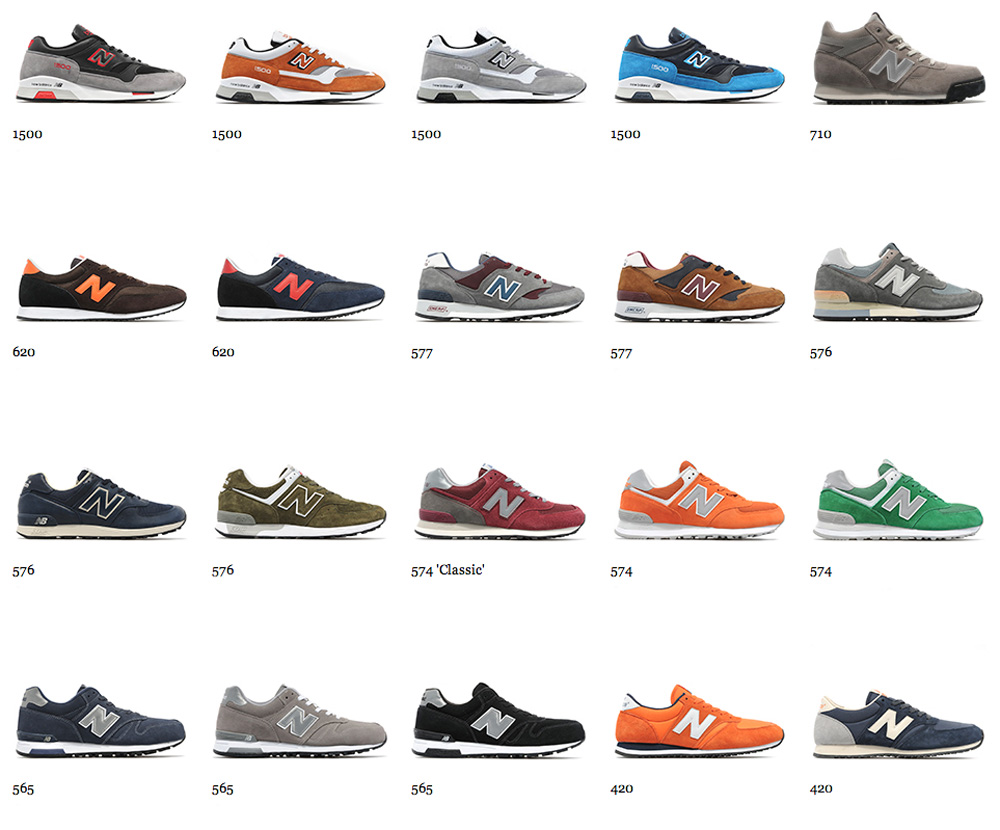 new balance models, The picture above serves as an immaculate representation of the most popular New Balance Silhouettes. However, instead of detailing the various virtues of ...